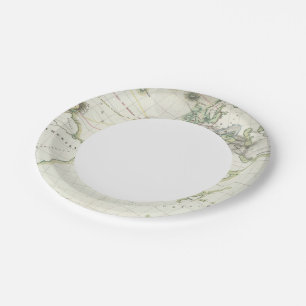 Volcanic Activity Map Paper Plate