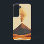 Volcanic Dawn Phone Case<br><div class="desc">A glowing volcano releasing steam under the early sun captures both the calm and intensity of nature’s raw power.</div>