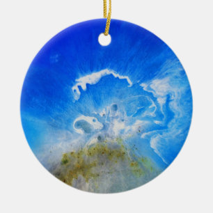 Volcanic Eruption Ceramic Tree Decoration