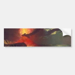 Volcanic Eruption of Mount Vesuvius (Wright) Bumper Sticker