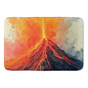 Volcanic Eruption: Raw Power Bath Mat