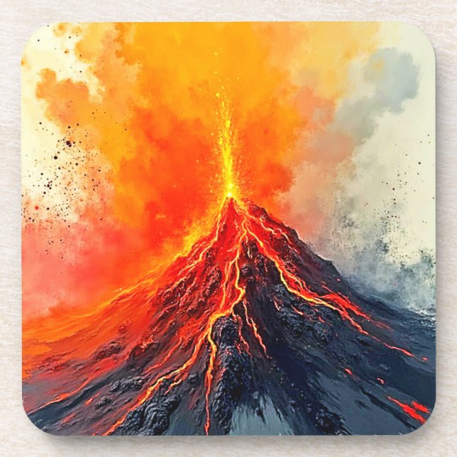 Volcanic Eruption: Raw Power Coaster (Front)