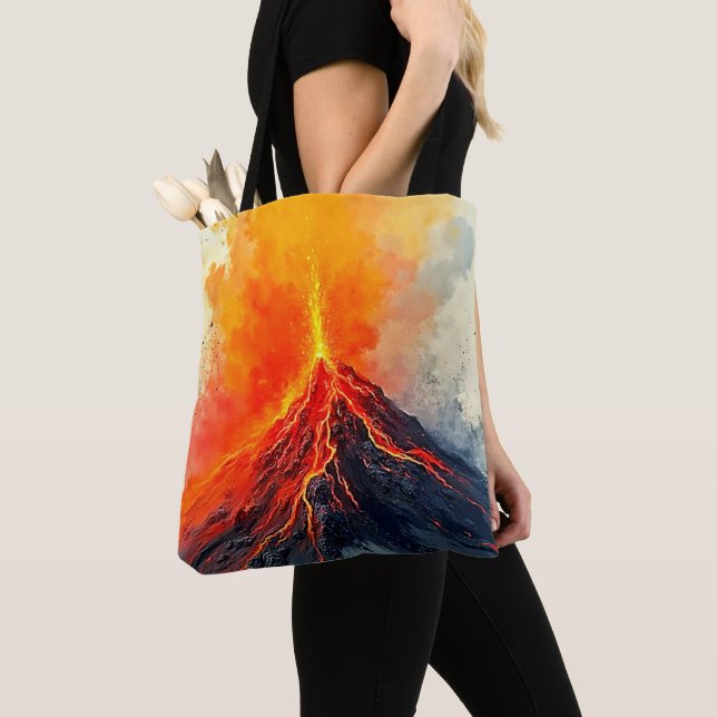 Volcanic Eruption: Raw Power Tote Bag (Close Up)