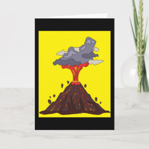 Volcanic Eruption Volcano Eruption Lava Card