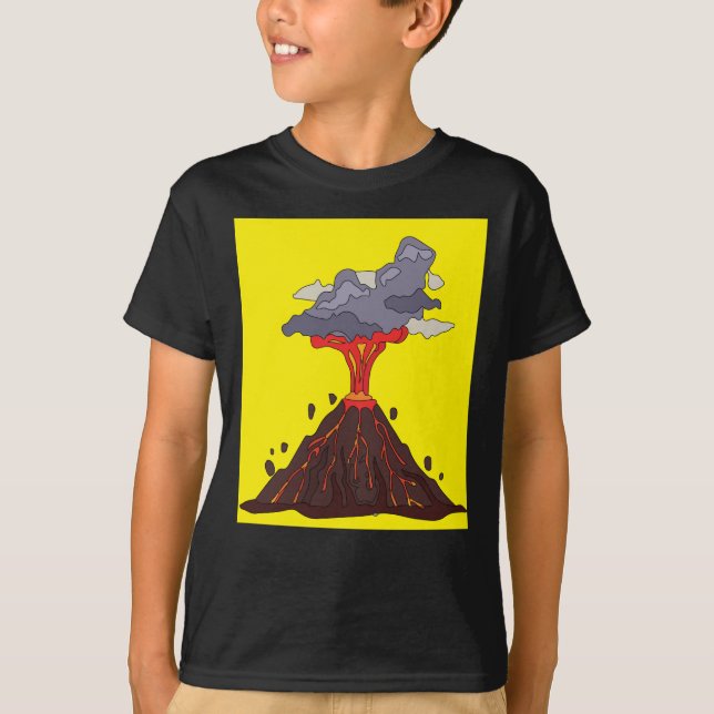 Volcanic Eruption Volcano Eruption Lava T-Shirt (Front)