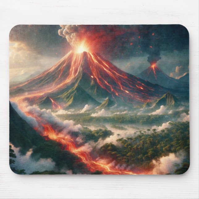 Volcanic Eruptions Mouse Pad (Front)
