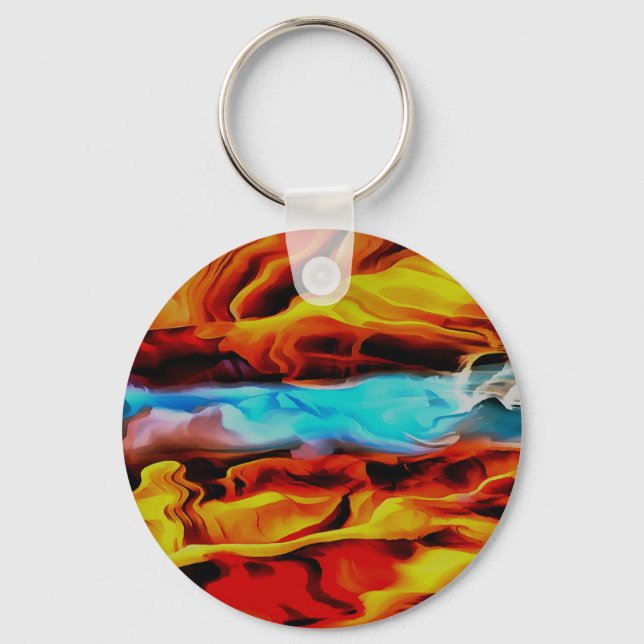 Volcanic Fire and Ice Key Ring (Front)