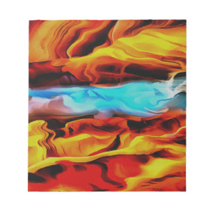 Volcanic Fire and Ice Notepad