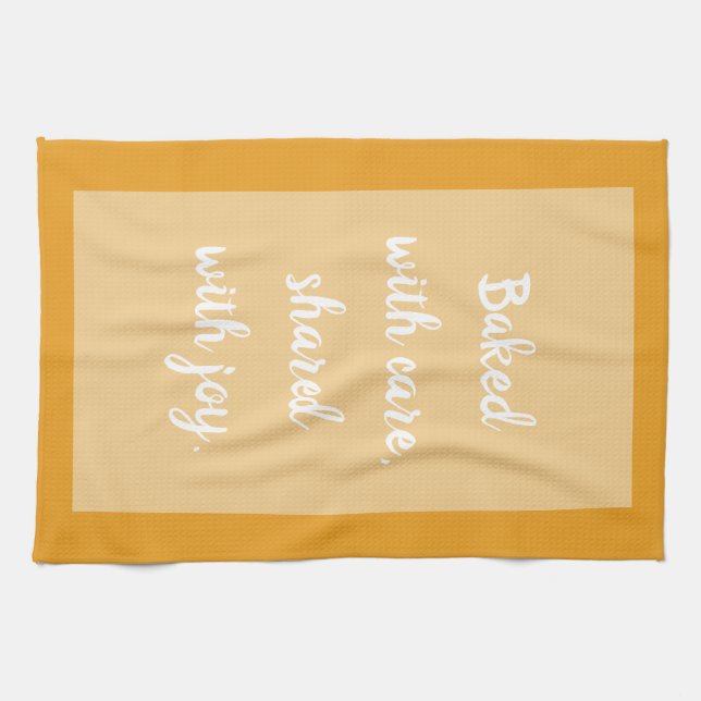 Volcanic Flame - White  Tea Towel (Horizontal)