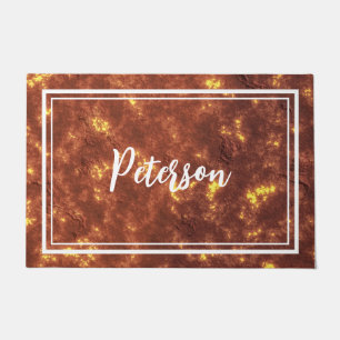 Volcanic hot lava planet surface doormat