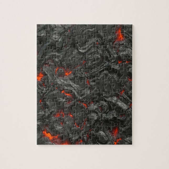 volcanic Lava background effect Jigsaw Puzzle (Vertical)