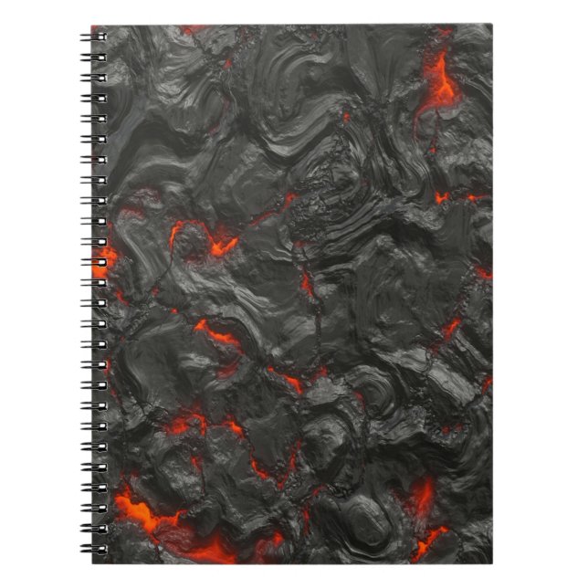 volcanic Lava background effect Spiral Notebook (Front)