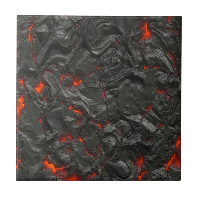 volcanic Lava background effect Tile (Front)