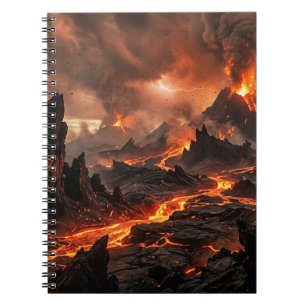 Volcanic Lava Notebook
