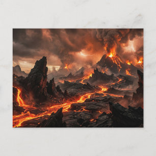 Volcanic Lava Postcard
