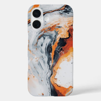 Volcanic Marbling iPhone 16 Case