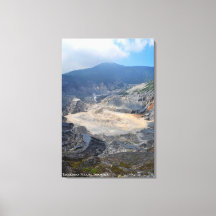 Volcanic Mountain Sulphur Crater Landscape Photo