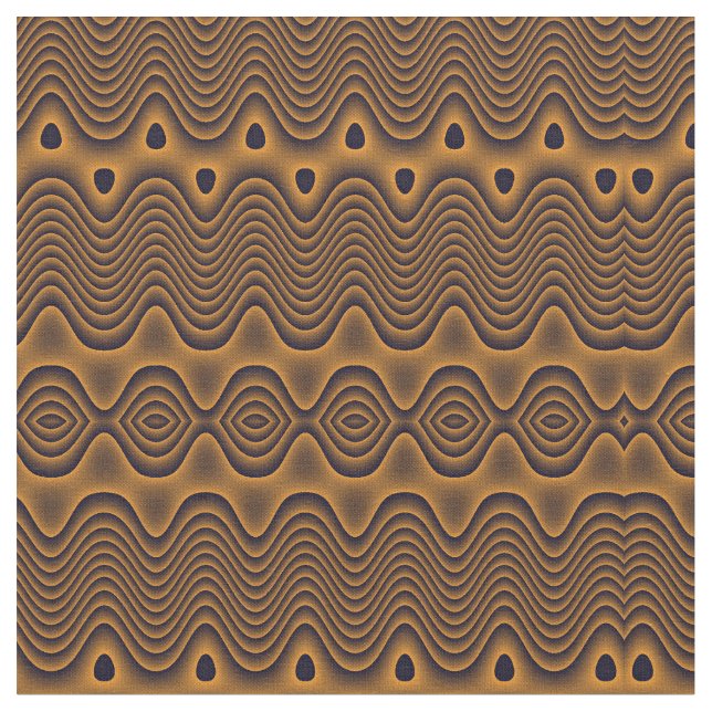 Volcanic Oceans Patterned Craft Fabric (Close Up)