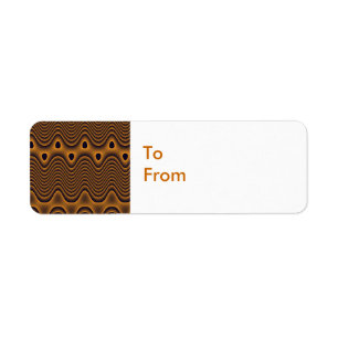 Volcanic Oceans Patterned Custom Gift Tags