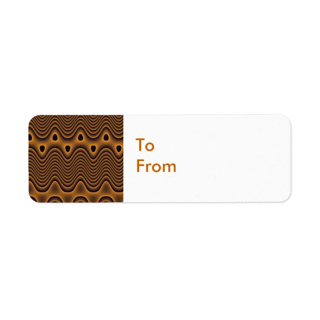 Volcanic Oceans Patterned Custom Gift Tags (Front)