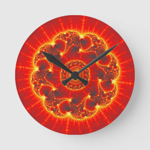 Volcanic Round Clock