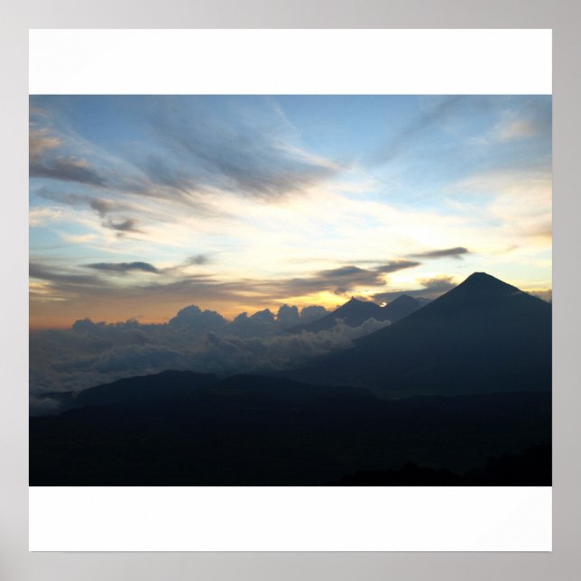 Volcanic Sunset Poster (Front)