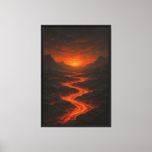 Volcanic Twilight Canvas Print
