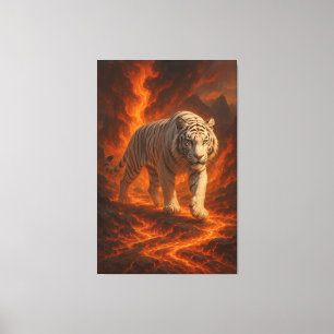  Volcanic White Tiger Premium Wall Art – Fine Art 