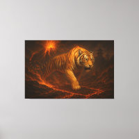 Volcanic White Tiger Premium Wall Art – Fine Art