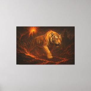 Volcanic White Tiger Premium Wall Art – Fine Art 