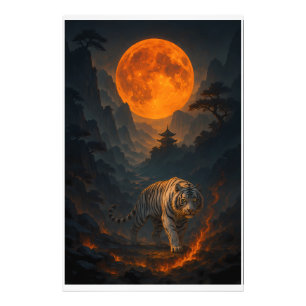 Volcanic White Tiger Premium Wall Art – Fine Art