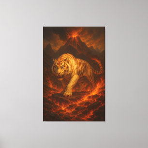 Volcanic White Tiger Premium Wall Art – Fine Art C