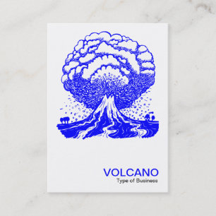 Volcano - Blue Business Card