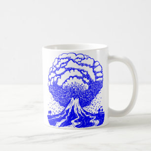 Volcano - Blue Coffee Mug
