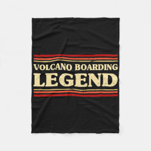 Volcano Boarding Legend Volcano Surfing Adventure Fleece Blanket