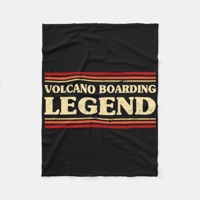 Volcano Boarding Legend Volcano Surfing Adventure  Fleece Blanket (Front)