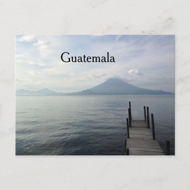 Volcano by Lake Atitlan Guatemala Postcard (Front)