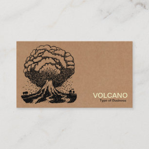 Volcano - Cardboard Box Business Card