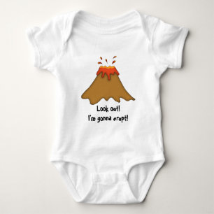 Volcano Erupting-Look Out! Baby Bodysuit
