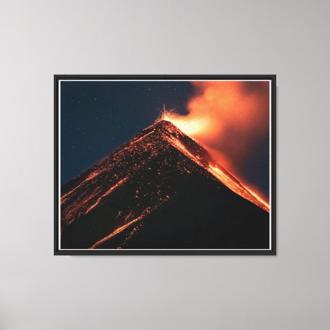Volcano Eruption Canvas Print (Front)