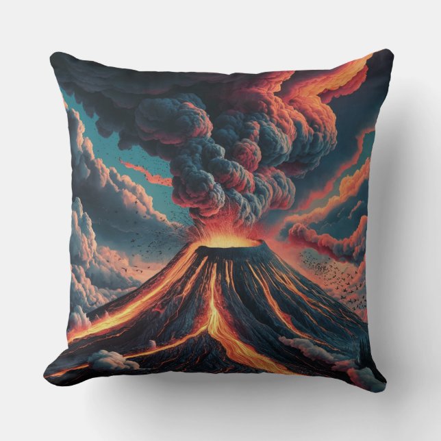Volcano Eruption Cushion (Front)