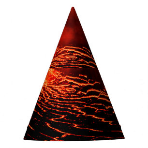 volcano eruption party hat