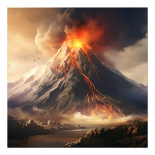 Volcano Eruption Photo Print