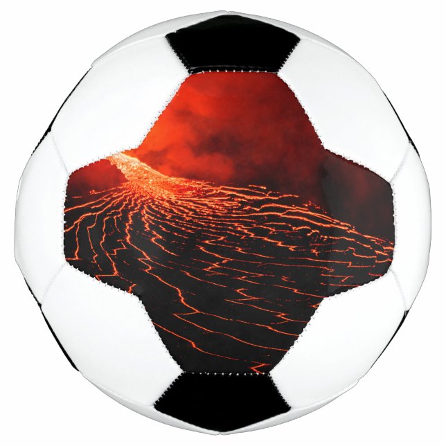 volcano eruption soccer ball (Front)