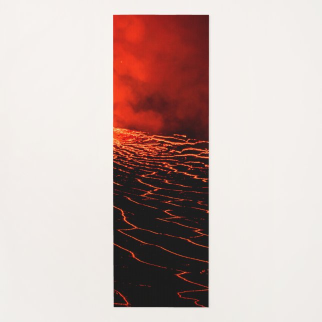 volcano eruption yoga mat (Front)
