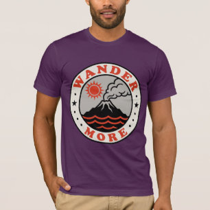 Volcano Hiking Shirt Wander More Retro Graphic