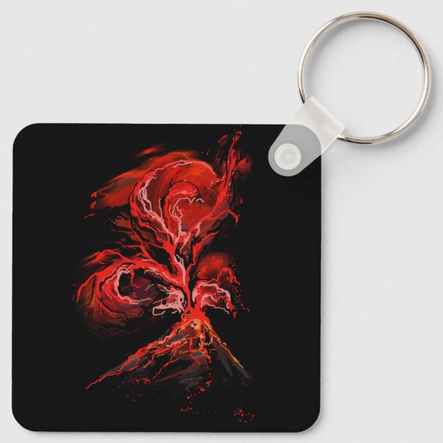 Volcano Key Ring (Back)