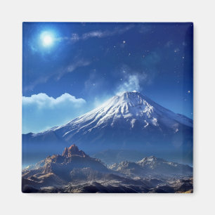 Volcano Landscape Travel Discovery Voyage Magnet
