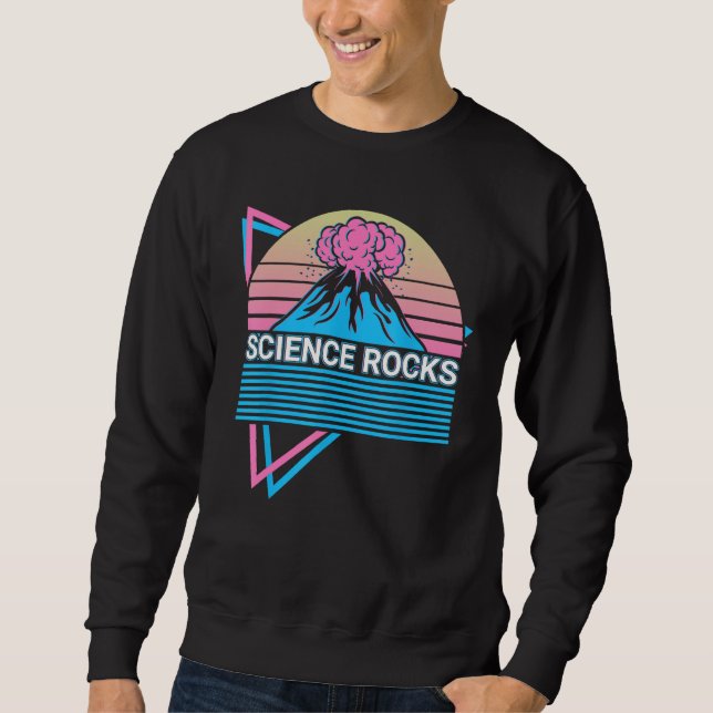 Volcano Lava Magma Science Rocks Sweatshirt (Front)