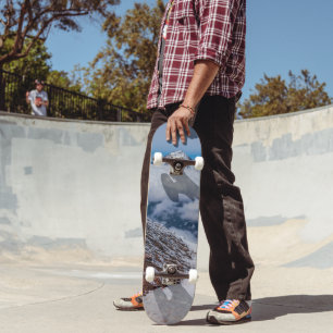 volcano mountain snow skateboard